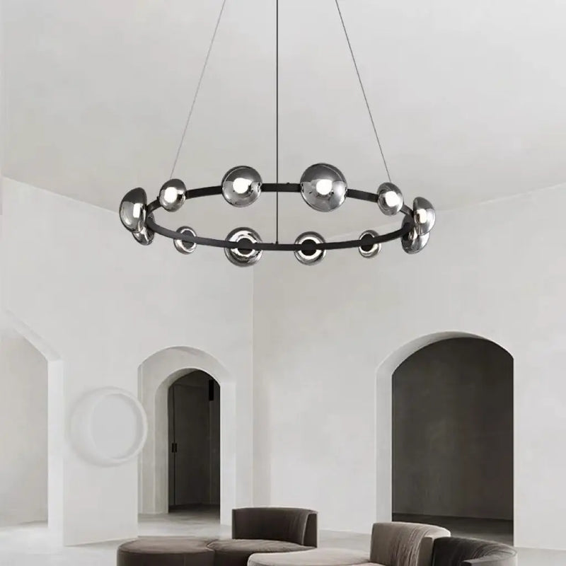 Lustre en Verre moderne minimaliste cuivre pour salle à manger chambre bureau intérieur décor à la maison luminaire nordique or