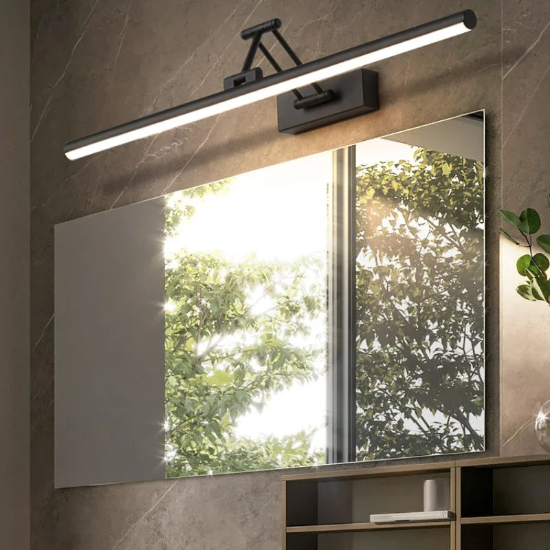 lampe led étanche pour miroir armoire pliable télescopique - vue 2 sur 16