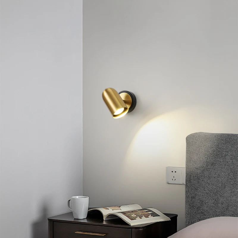 applique murale nordique rotative avec interrupteur créatif - vue 3 sur 12