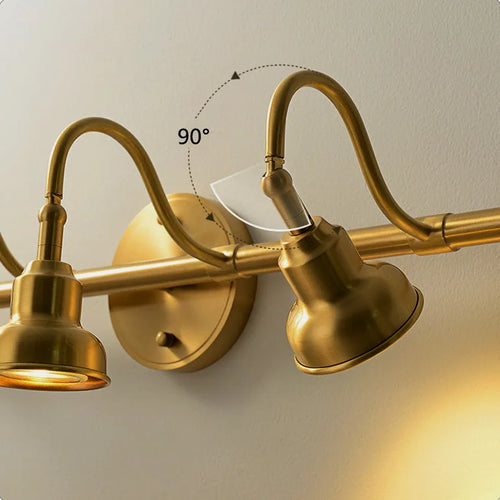 American Bronze Mirror Front Light , Bathroom Wall Lamps Mirror Light ,Powder Room Mirror Wall Lights Lighting LED Makeup Mirror - vue 7 sur 23