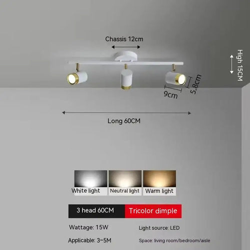 plafonnier à spots Led - vue 10 sur 23