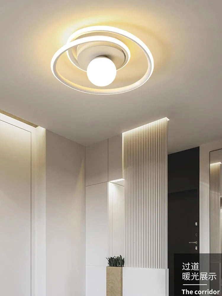 lustre moderne minimaliste pour entrée de restaurant - vue 7 sur 9