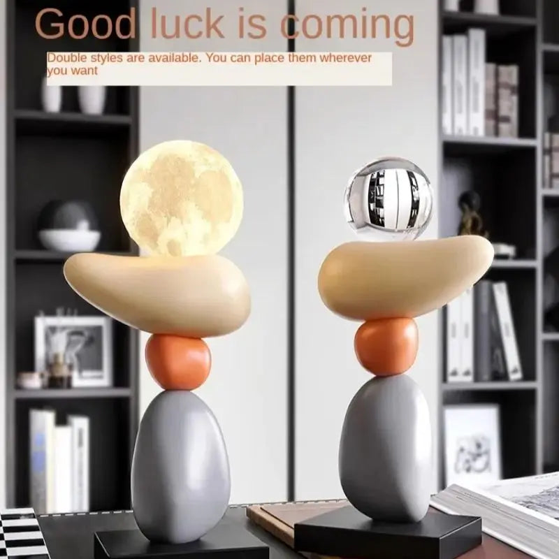lampe à poser en pierre pour ambiance relaxante et décorative - vue 5 sur 10