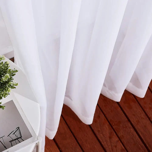 Voilage tulle transparent style moderne pour salon chambre