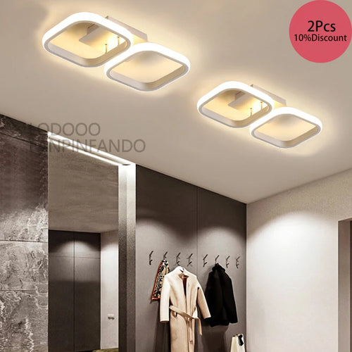 Plafonnier noir/blanc moderne Led - vue 6 sur 10