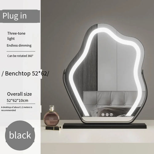 Vanity Mirror with Lights, Bathroom Mirror with Dimmable 3 Modes, 360 ° Rotary Touch Screen Control, Suable for Bedroom - vue 15 sur 14