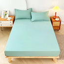 1PC Plain Color Waterproof Mattress Cover,Polyester Material, Thin Breathable,Bedroom，Four Seasons Apply