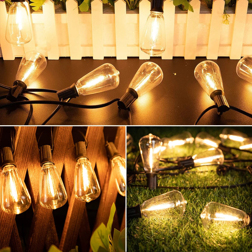 guirlande lumineuse extérieure à led pour jardin et balcon - vue 11 sur 10