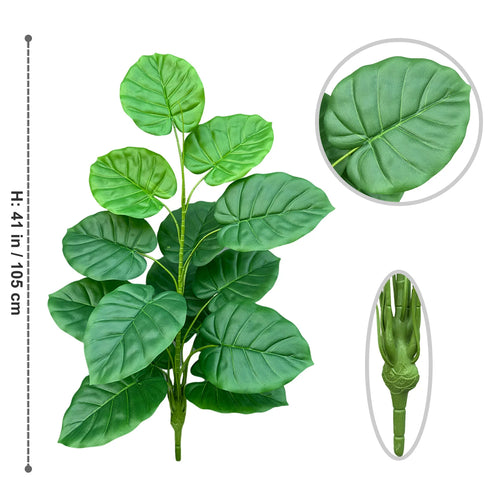 Artificial monstera plant with realistic leaves for indoor decoration - vue 23 sur 29