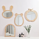 miroirs décoratifs mignons pour enfants en bois à suspendre