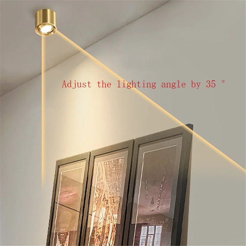 plafonnier en cuivre angle réglable pour décoration intérieure - vue 5 sur 10