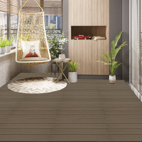 Lames terrasse wpc clipsables 30x60 6 dalles 1m2 - vue 2 sur 7
