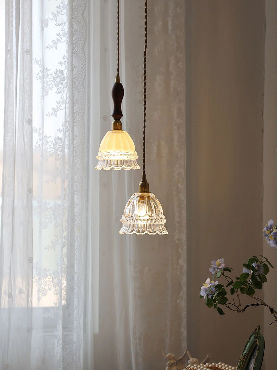 lustre moderne en verre pour éclairage intérieur vintage - vue 2 sur 12