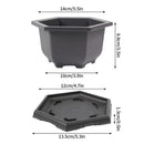 pots de fleurs rectangulaires imitation argile pour jardin extérieur