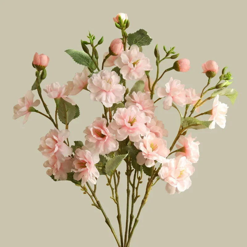 bouquet de camélias en soie pour décoration florale artificielle - vue 8 sur 10