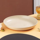 Ensemble 4 assiettes creuses plastique motif blé incassables