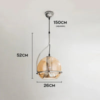 suspension nordique en verre pour intérieur moderne
