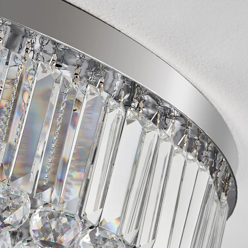 Plafonnier Led en cristal de luxe - vue 7 sur 9