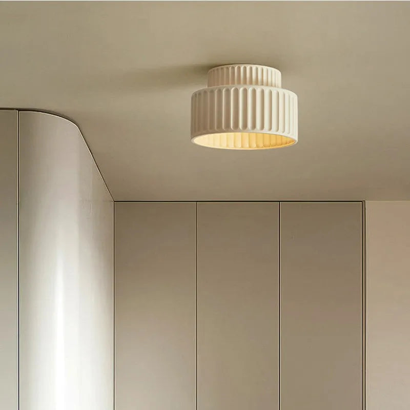 plafonnier led style nordique wabi sabi luminaire décoratif - vue 2 sur 8