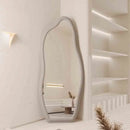 Italian light luxury wall-mounted decorative full-length mirror with unique frame