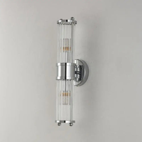 applique murale en cristal à rayures chromées et noires pour intérieur - vue 12 sur 11