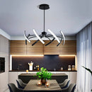 Lustre fini mat moderne pour la décoration du salon cuisine chambre étude lumière réglable lampes de plafond Led décoratives