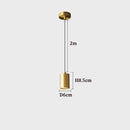 Minimalist nordic copper bedside lamp with elegant design