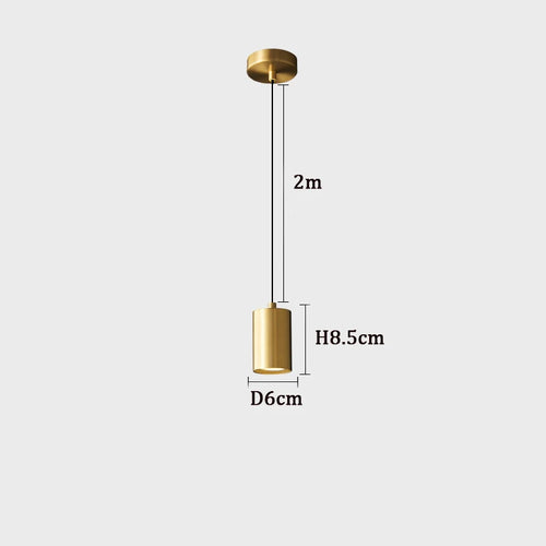 Minimalist nordic copper bedside lamp with elegant design - vue 6 sur 8
