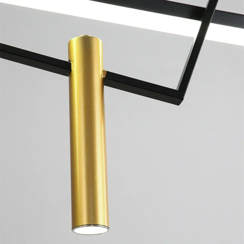 suspension géométrique en led pour intérieur moderne et élégant - vue 6 sur 7