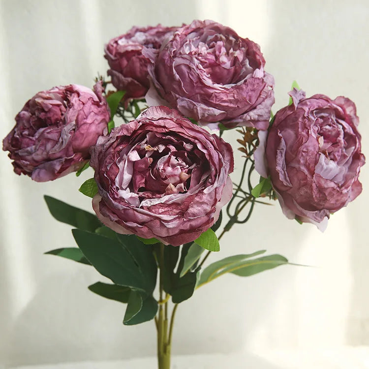 bouquet de pivoines artificielles pour décoration et photographie - vue 11 sur 11