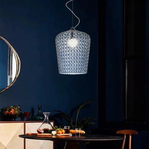 lampe suspendue moderne en acrylique transparent pour divers espaces