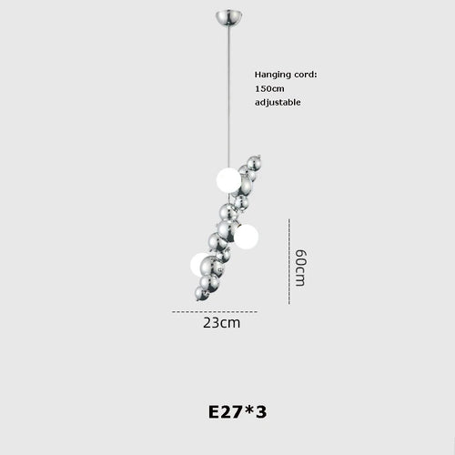 suspension led artistique à intensité variable design moderne - vue 8 sur 16