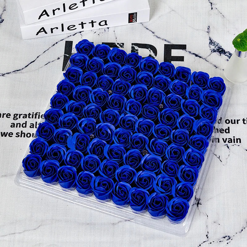 lot de 81 roses artificielles en savon pour décorations et cadeaux - vue 13 sur 18