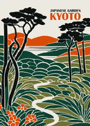Vintage Japanese culture mount fuji wall art posters