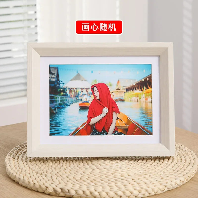 Minimalist wooden photo frame for interior decor and gifts - vue 7 sur 11