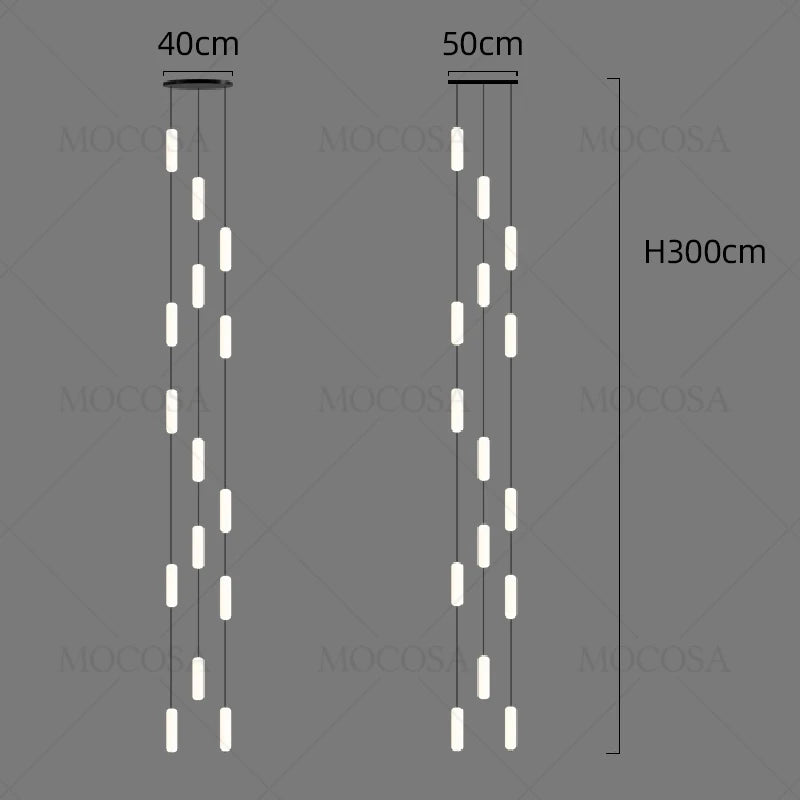 lustre à led moderne pour éclairage suspendu élégant - vue 9 sur 13