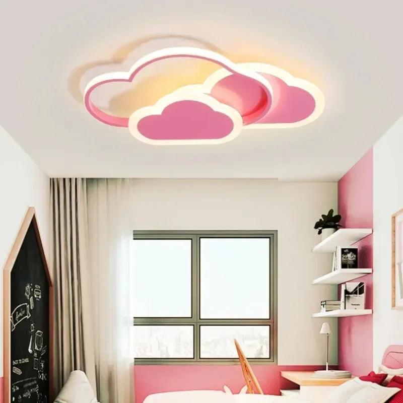 plafonnier led créatif et minimaliste en forme de nuage