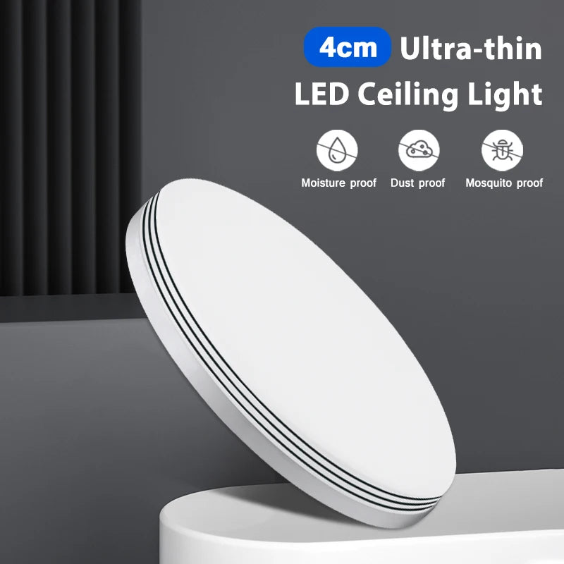 plafonnier moderne rond led pour éclairage maison salon cuisine