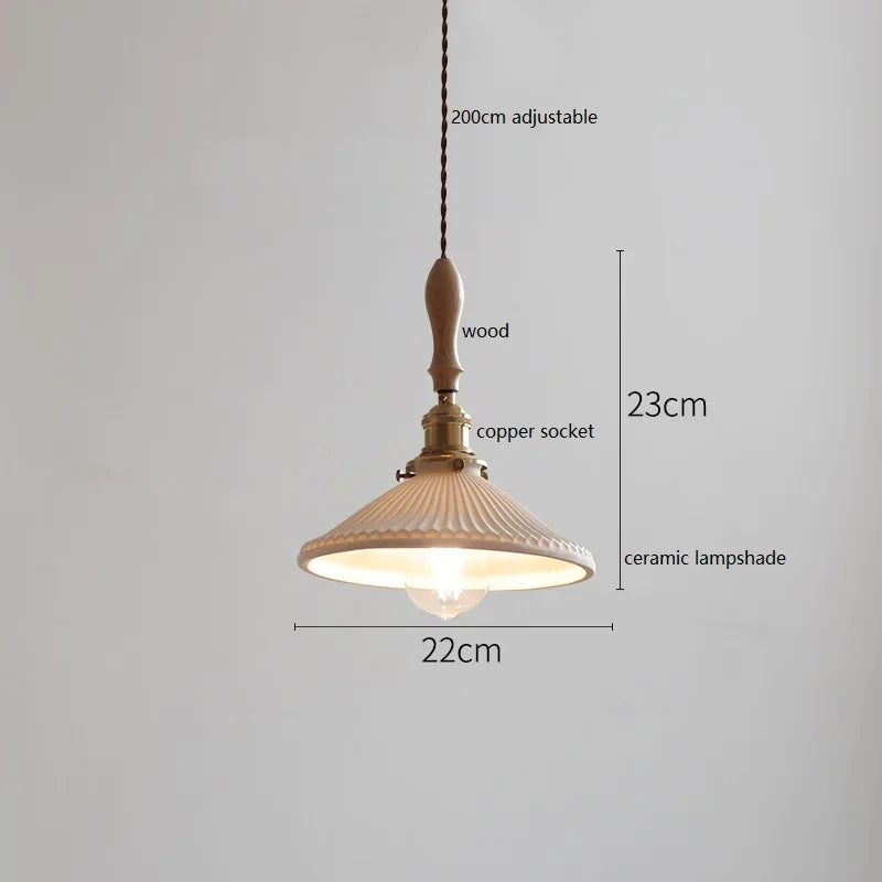 suspension LED en céramique conique design - vue 12 sur 29
