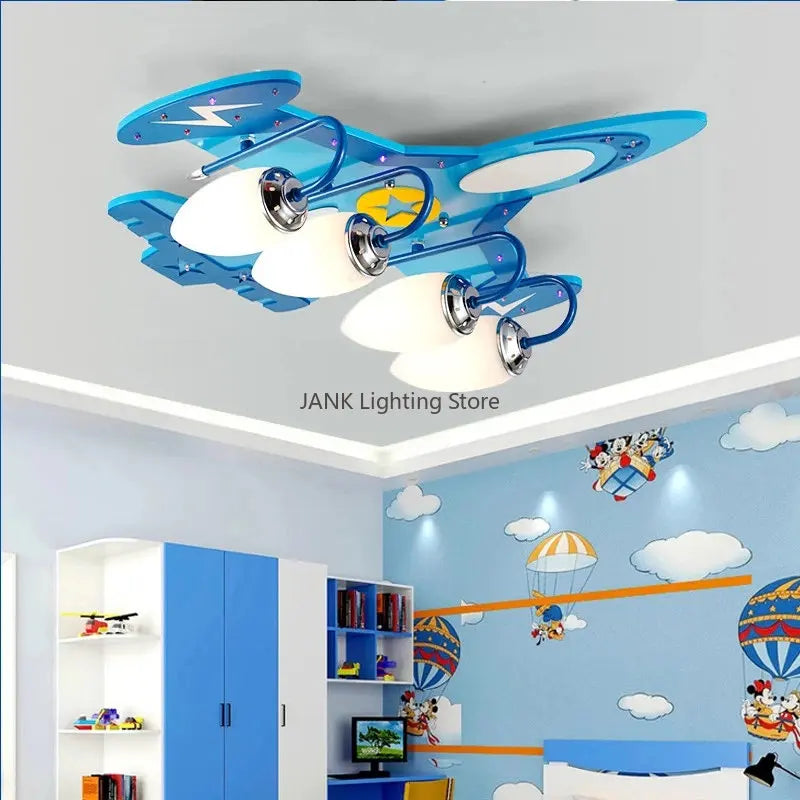 lustre led avion pour enfants protection des yeux décoration environnementale - vue 7 sur 9