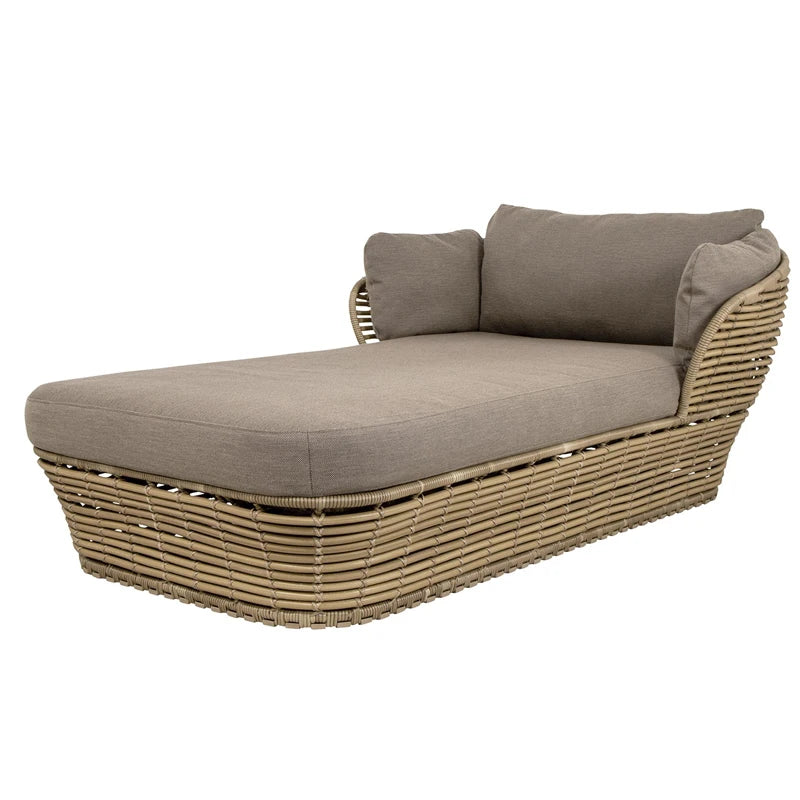 canapé extérieur en teck avec table basse et lit - vue 19 sur 24