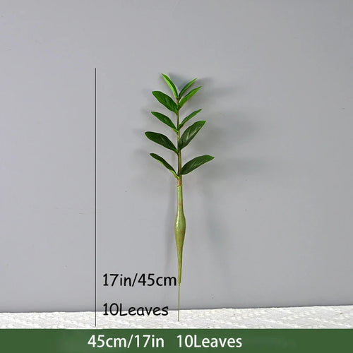 Artificial tropical money tree realistic decorative plastic plant - vue 11 sur 13