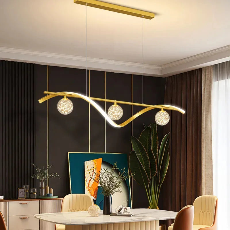 lustre nordique en verre pour éclairage intérieur décoratif - vue 5 sur 8