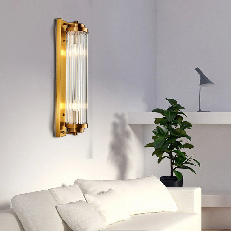 applique murale en cristal postmoderne avec lumières led