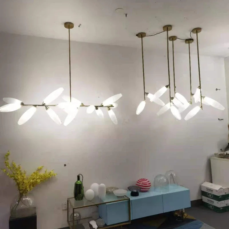 lustre moderne en verre design forme de raisin suspendu - vue 5 sur 12