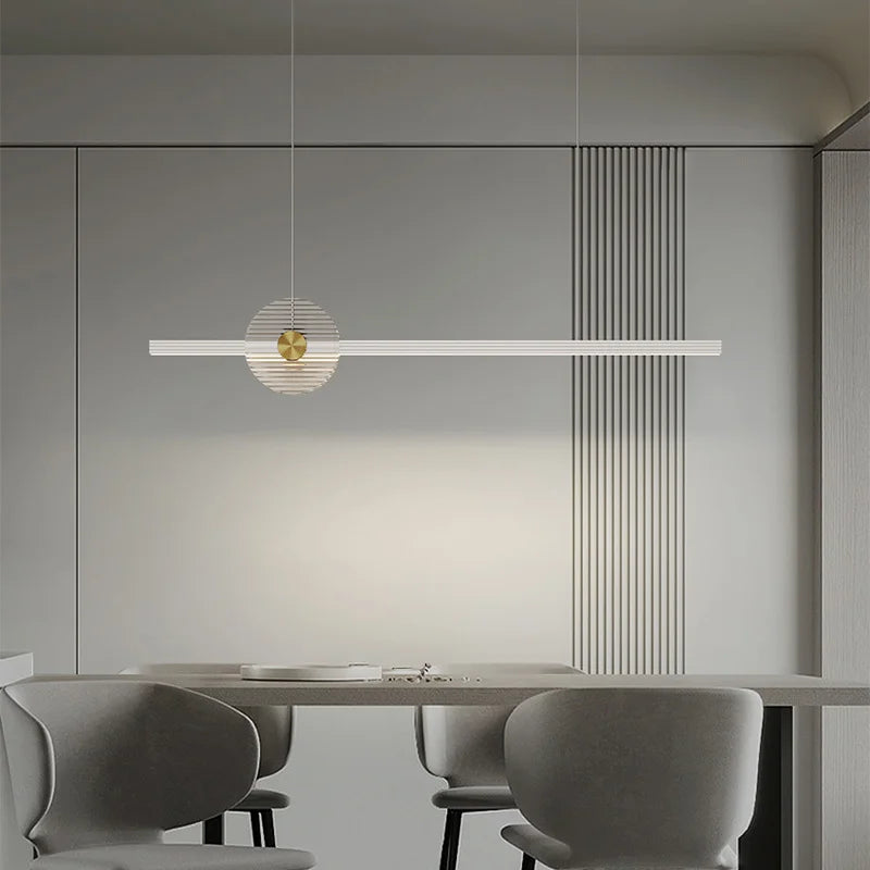 lustre moderne unique avec intensité variable pour ambiance élégante - vue 6 sur 10