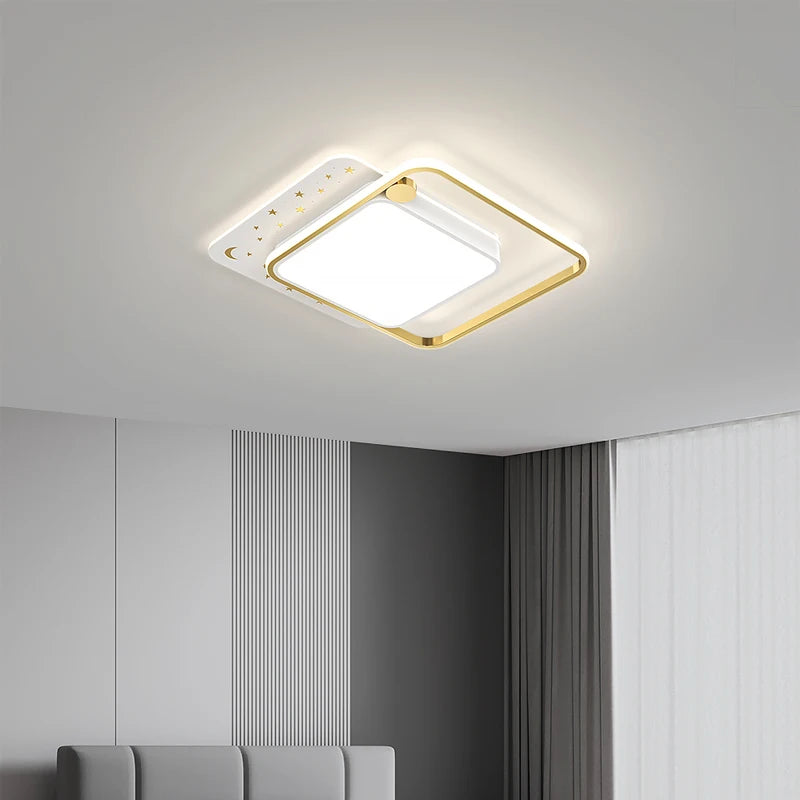 lustre moderne avec télécommande pour éclairage intérieur décoratif - vue 5 sur 15