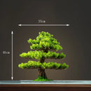 DIY Potted Bonsai for Home Decoration, False Tree, Living Room, Chinese Style, Hotel Porch Landscape, Green Plant Decoration