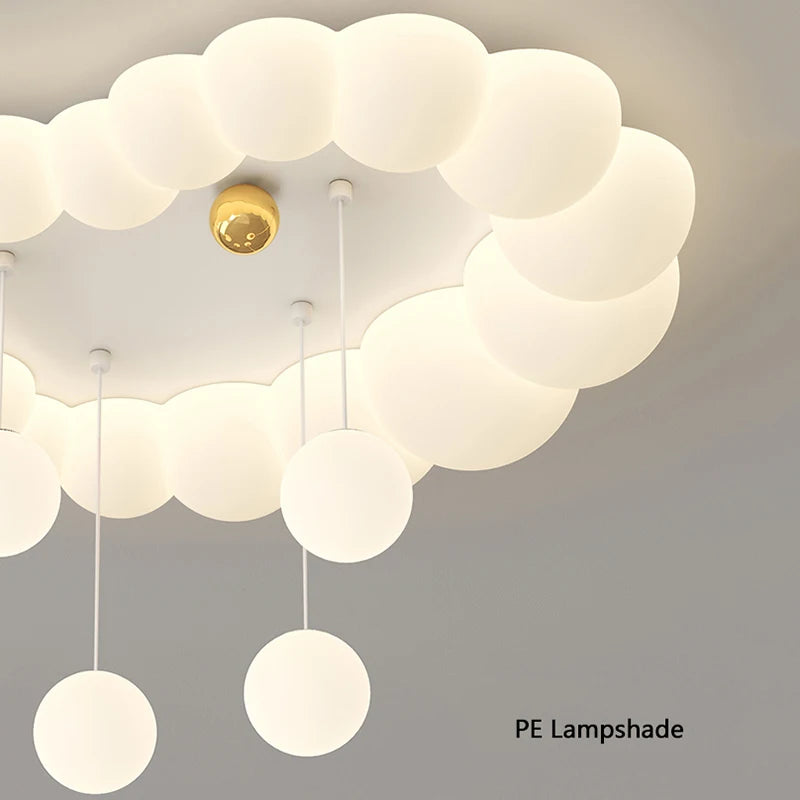 plafonnier nuage moderne pour chambre d'enfant et salon - vue 6 sur 10