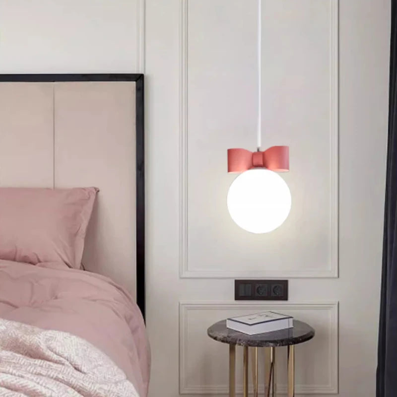 lustre romantique moderne simple pour chambre d'enfant princesse - vue 5 sur 8